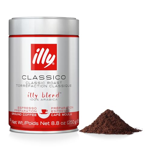 Illy Classico Espresso Ground Coffee, Medium Roast