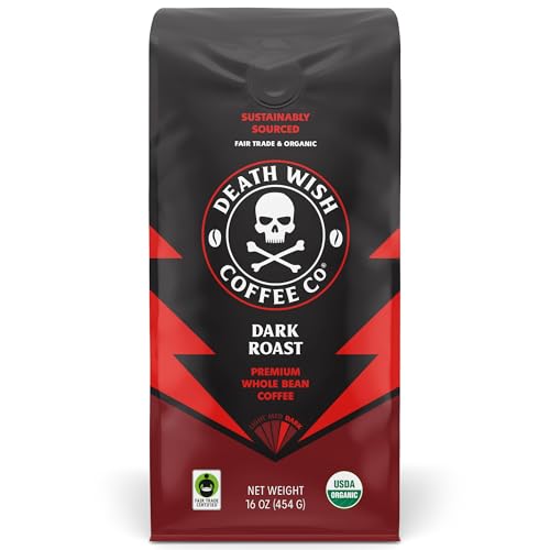 Death Wish Organic USDA Certified Whole Bean Coffee