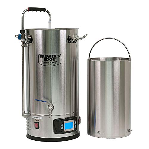 Brewer’s Edge Mash and Boil with Pump | All Grain Home Brewing System 7.5 Gallon