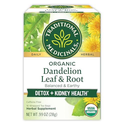 Traditional Medicinals, Organic Dandelion Leaf and Root Tea, 16 Bags