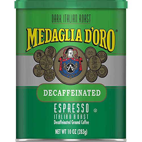 Medaglia D’Oro Italian Roast Decaffeinated Espresso Ground Coffee